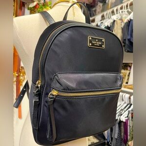 Kate Spade New York Black Nylon Bradley Wilson Road Backpack Approx. 11x9x6